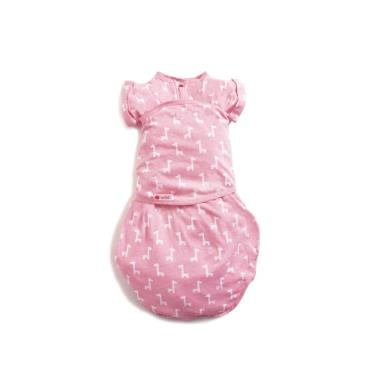 【美國embe】小蜜蜂舒眠包巾 (II階)粉紅長頸鹿-廠送