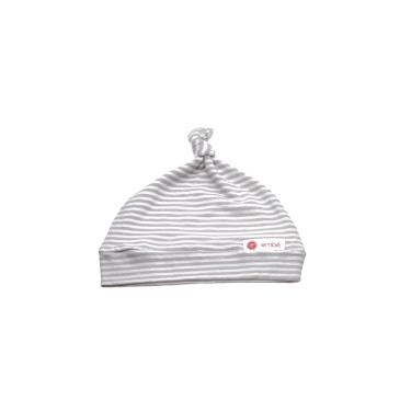 【美國embe】寶寶結飾帽子-條紋灰-廠送