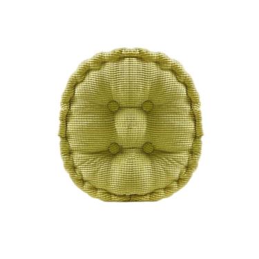 【JAR 嚴選】玉米絨 日式簡約坐墊 圓形一入組-果綠色(廠送)