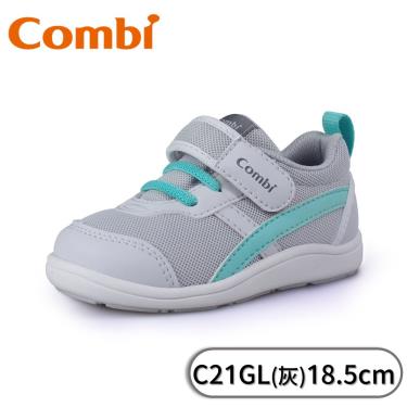 Combi NICEWALK醫學級成長機能鞋C21GL(灰)18.5cm (18527) -廠