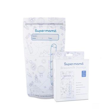 Supermama 超級媽媽3D立體母乳儲乳袋300ml(1盒30入) 廠商直送