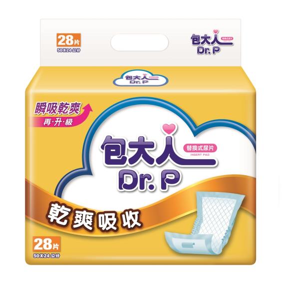 (任2箱折$150)【包大人】乾爽吸收替換式尿片（28片X6包／箱）