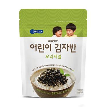 (2件9折)韓國BEBECOOK寶膳 嬰幼兒初食原味海苔酥 25g/包