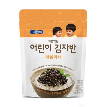 韓國BEBECOOK寶膳 嬰幼兒初食海味蔬菜海苔酥 25g/包