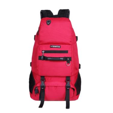 【JAR 嚴選】Locallion 55L 減壓雙肩登山包運動旅行包一入組-紅色(廠送)