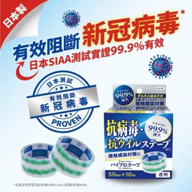 日本製 抗病毒透明保護貼膜 50mm*10m 全天候 阻斷病毒