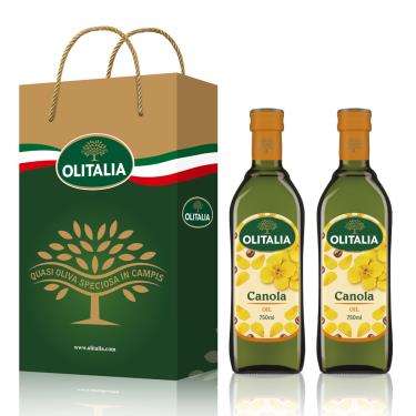 Olitalia 奧利塔 頂級芥花油禮盒組750mlx2瓶(廠送)
