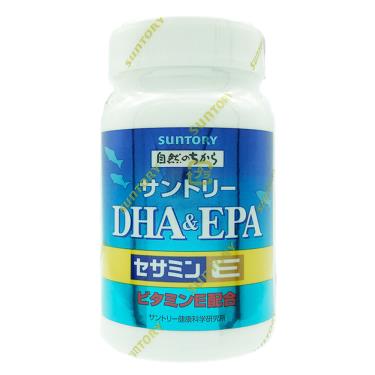【Suntory三得利】魚油DHA&EPA+芝麻明E 120錠/瓶-廠送