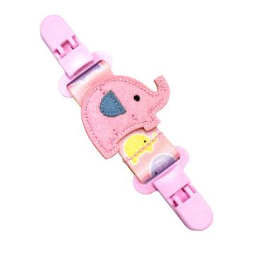 【Ocean Baby】手帕夾-粉色小象 廠商直送