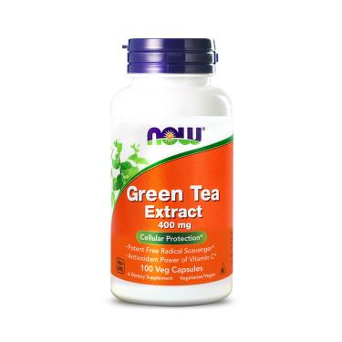 NOW健而婷 綠茶+C植物膠囊食品(100顆/瓶)-廠送