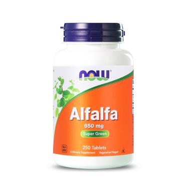 【NOW健而婷】紫花葉綠素（紫花苜蓿）（250顆/瓶）廠商直送
