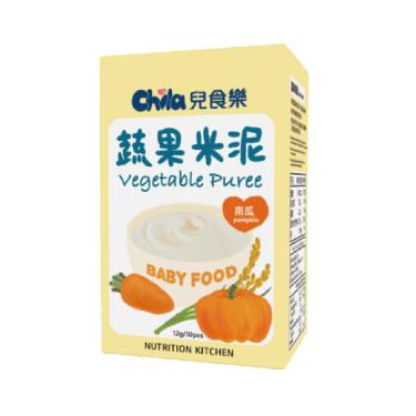 (5/20 一日下殺)【Chila 兒食樂】蔬果米泥-南瓜 120g（10包／盒）
