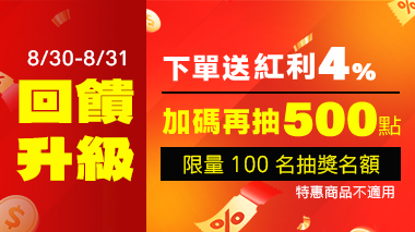 全站回饋4%