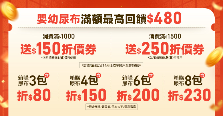 尿布領券折