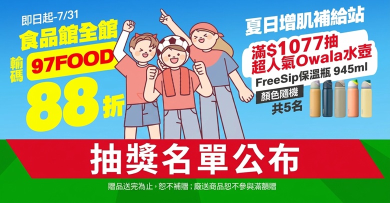 中獎名單