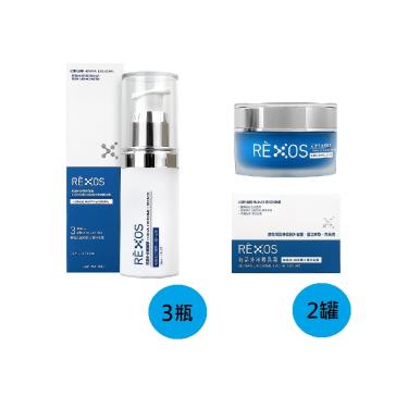 【RÈXOS若瑟】煥活青春組（人類外泌體精華液X3、乳霜X2）