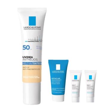 【理膚寶水】全護清爽防曬液SPF50 PA++++ 30ml(潤色) 好禮組