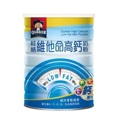【QUAKER桂格】維他命高鈣奶粉（1.65kg／罐）