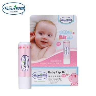 【Baan 貝恩】嬰兒修護唇膏／草莓  