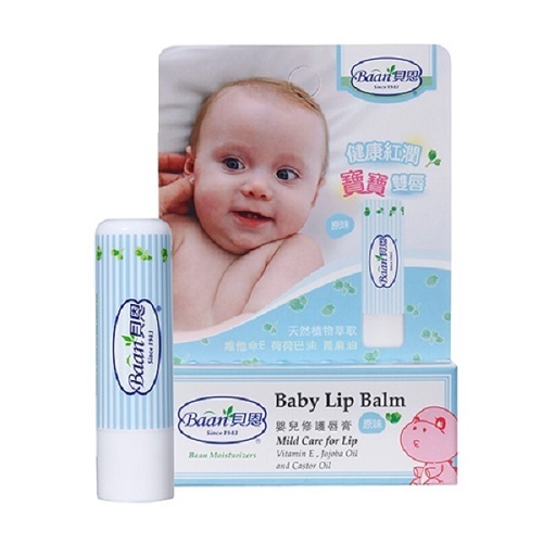 【Baan 貝恩】嬰兒修護唇膏／原味