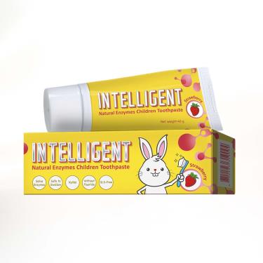 【Intelligent因特力淨】兒童酵素牙膏 草莓優格（40g）