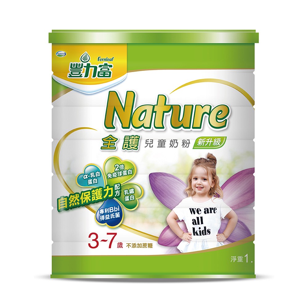 (送城堡升降停車場)【豐力富】nature 4全護3-7歲兒童奶粉（1.5kgX6罐）