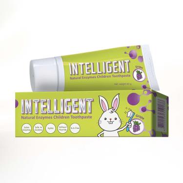 【Intelligent因特力淨】兒童酵素牙膏 葡萄（40g）