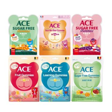 (6袋組合)【ACE】幼兒暢銷軟糖隨手包6袋組合