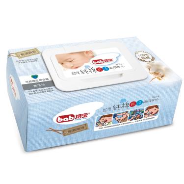 【培寶】超厚純棉乾濕兩用布巾 ( 80抽 )