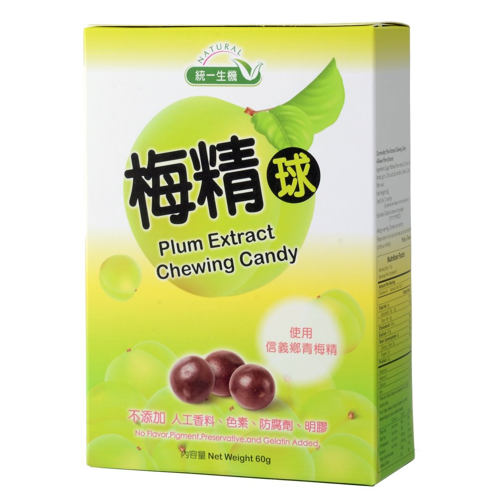 【統一生機】梅精球（60g）