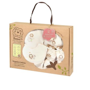 （滿額多重送）【Simba 小獅王辛巴】有機棉喜悅禮盒七分袖兔裝