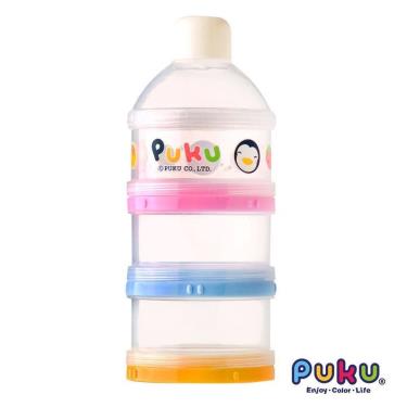 （任2件9折）【PUKU 藍色企鵝】彩色三層奶粉盒