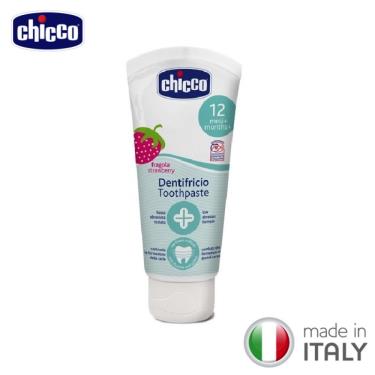（任3件$429）【義大利CHICCO】兒童木醣醇含氟牙膏　水果草莓／50ml