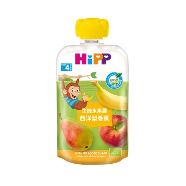 【HiPP喜寶】生機水果趣(100g/包)西洋梨香蕉