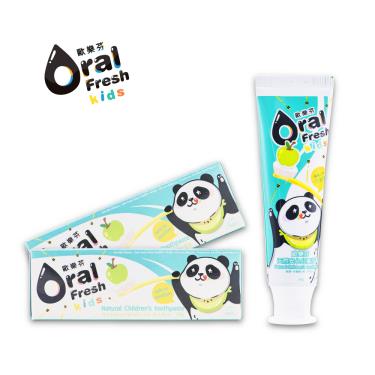 (任2件$299，下單請選2)【Oral Fresh歐樂芬】天然安心兒童牙膏（60g）蘋果  活動至4/30