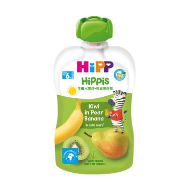 (買1送1，下單請選購2的倍數)【HiPP喜寶】生機水果趣-奇異果香蕉（100g）效期2024/10