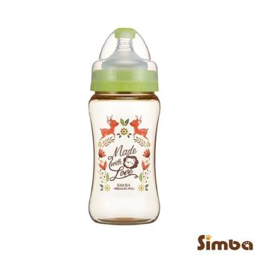 （滿額多重送）【Simba 小獅王辛巴】桃樂絲PPSU寬口雙凹中奶瓶270ml果綠色