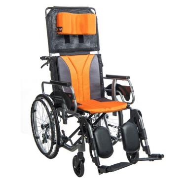 【均佳】鋁合金躺式輪椅／骨科腳升將可拆手／後輪22吋座寬18吋（JW-020）廠商直送