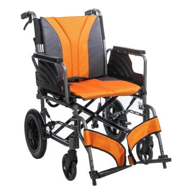 【均佳】鋁合金多功能型輪椅／背可折手腳可拆／座寬18吋（JW-160）廠商直送