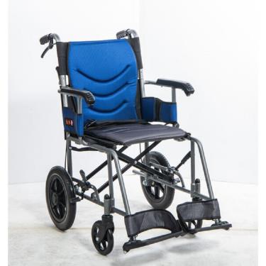 【均佳】鋁合金輕量化 外出款輪椅／背可折固定扶手（JW-230-12）廠商直送