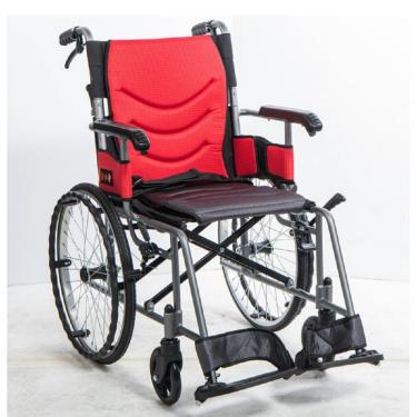 【均佳】鋁合金輕量 外出款輪椅／背可折固定扶手（JW-230-20-F）廠商直送