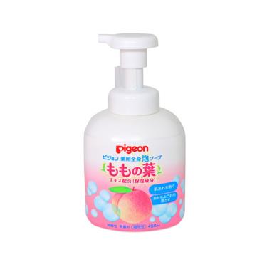 【Pigeon 貝親】桃葉泡沫沐浴乳（450ml／瓶）