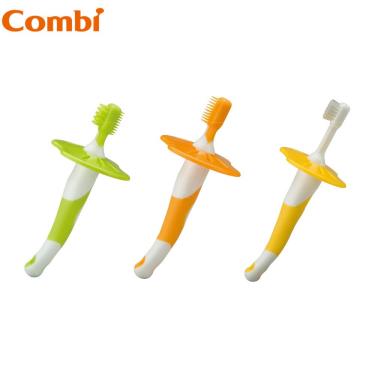 （2件95折，3件85折）【Combi 康貝】嬰兒刷牙訓練器組（14192）