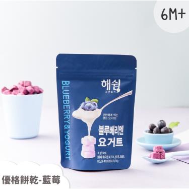 （任2件$276）【韓爸田園日記】優格寶寶餅乾 藍莓(16g)