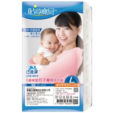 【貼身寶貝】 孕產婦坐月子專用免洗褲（5件/包- L）