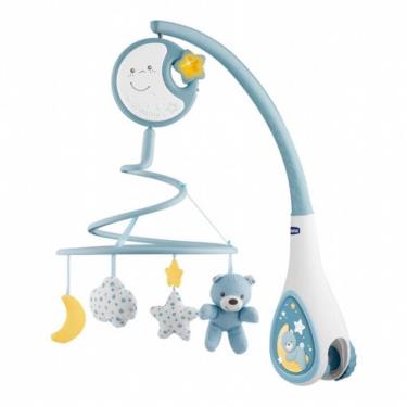 【義大利CHICCO】多功能床頭古典音樂鈴 粉藍