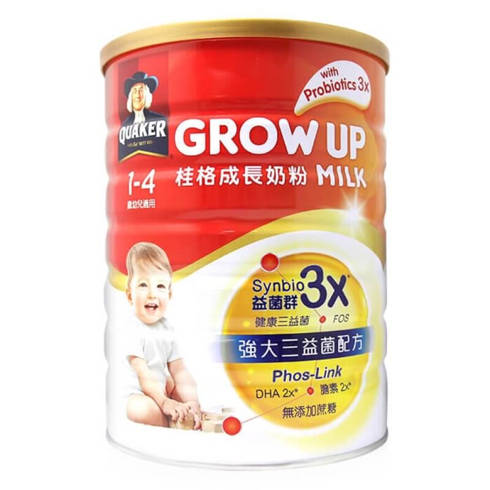 (送1罐+二好禮)【QUAKER桂格】強大三益菌成長奶粉（1.5kgX6罐）