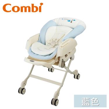 【Combi 康貝】Letto電動安撫餐搖椅/搖床/餐椅ST(藍色)（81280）廠商直送