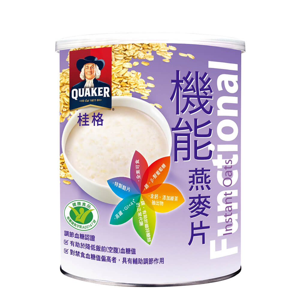 (任2件$390)【QUAKER 桂格】機能燕麥片（700g/罐）