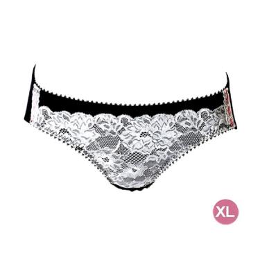 【Baan 貝恩】時尚性感低腰款孕哺內褲／時尚黑 XL  